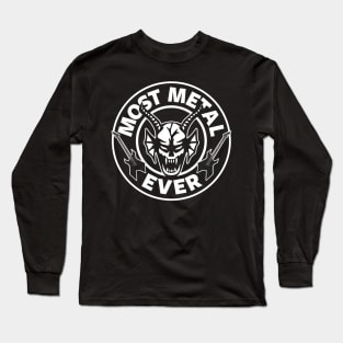 Most Metal Ever Cool Slogan Long Sleeve T-Shirt